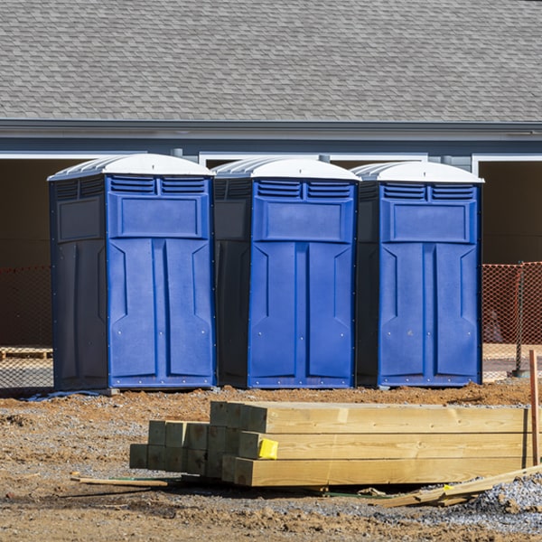 how often are the porta potties cleaned and serviced during a rental period in Morganfield